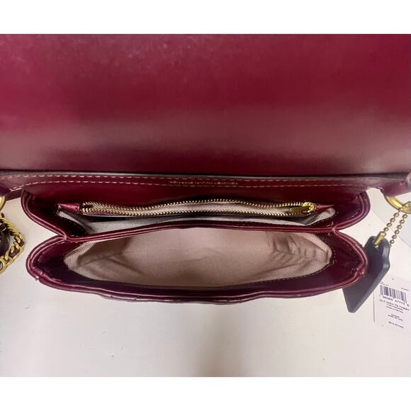 Coach Times Square Tabby 20 Merlot - Picture 8 of 10